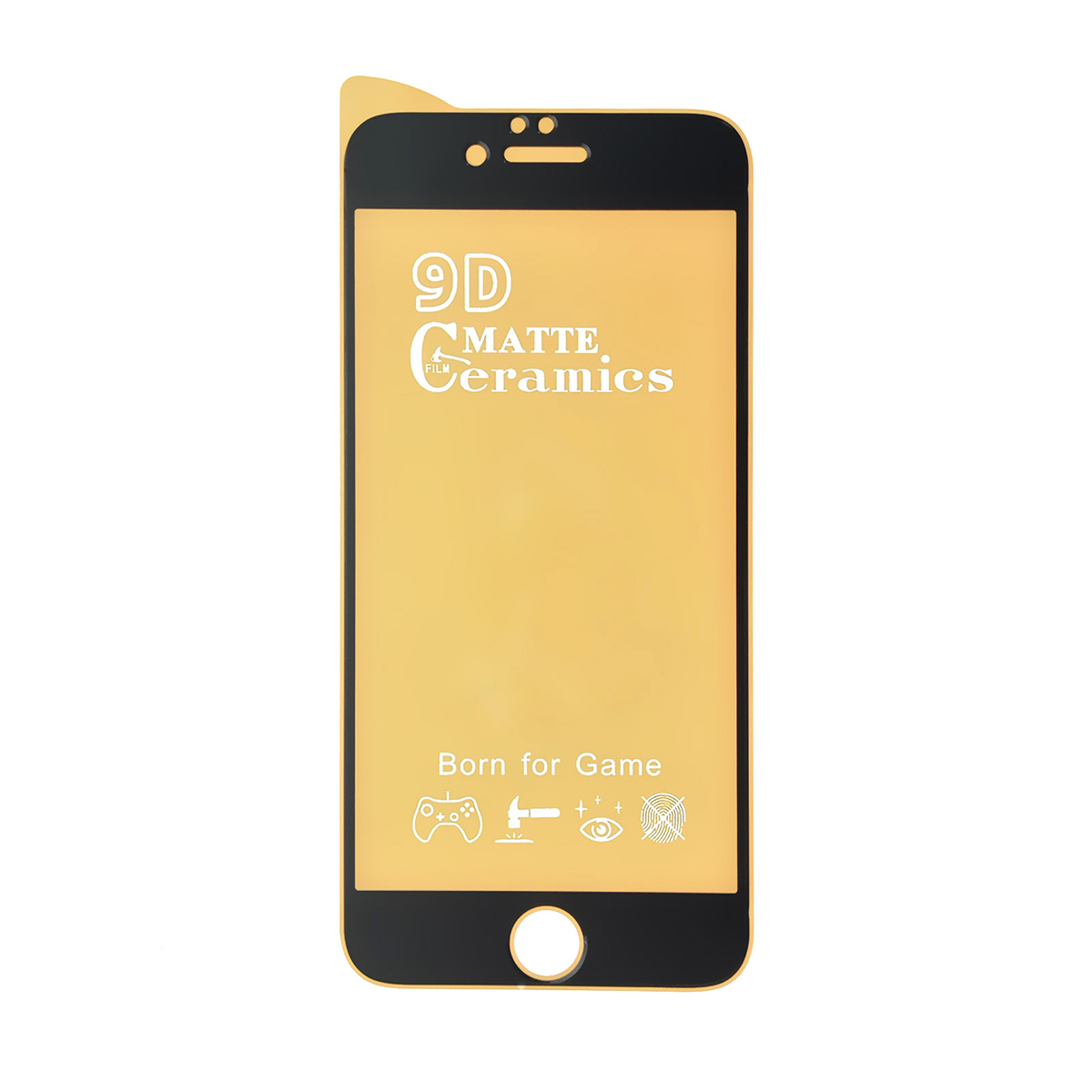 Защитное стекло 9D Ceramics для APPLE iPhone 6, iPhone 6G, iPhone 6S, матовое, цвет черный. Защитное стекло 9D Ceramics для APPLE iPhone 6, iPhone 6G, iPhone 6S, матовое, цвет черный.