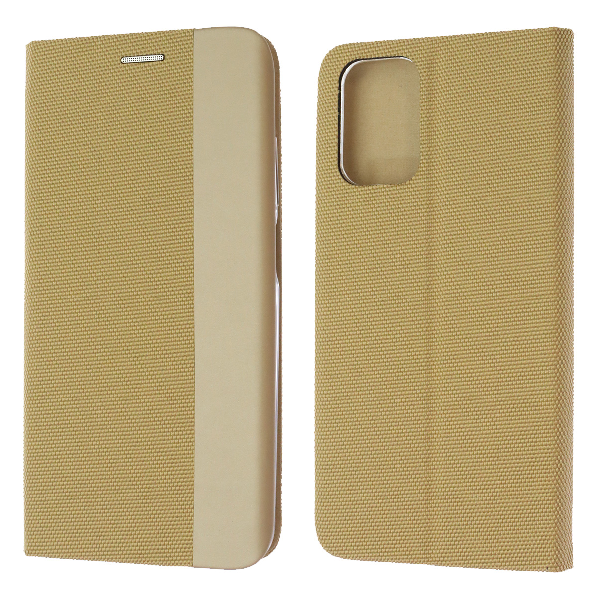 Чехол книжка MESH для XIAOMI Redmi Note 10, Redmi Note 10S, POCO M5s, текстиль, силикон, бархат, визитница, цвет золотистый