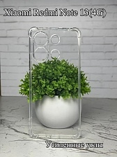 Чехол накладка BRF для XIAOMI Redmi Note 13 4G, защита камеры, силикон, противоударный, прозрачный