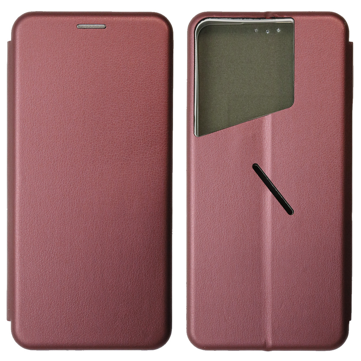 Чехол книжка STYLISH для TECNO Pova 5 Pro 5G, экокожа, визитница, цвет бордовый Чехол книжка STYLISH для TECNO Pova 5 Pro 5G, экокожа, визитница, цвет бордовый