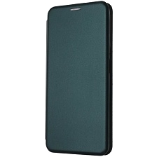 Чехол книжка STYLISH для XIAOMI Redmi A5, POCO C71, экокожа, визитница, цвет темно зеленый