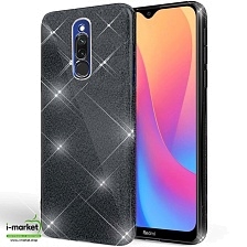 Чехол накладка Shine для XIAOMI Redmi 8, силикон, блестки, цвет черный Чехол накладка Shine для XIAOMI Redmi 8, силикон, блестки, цвет черный