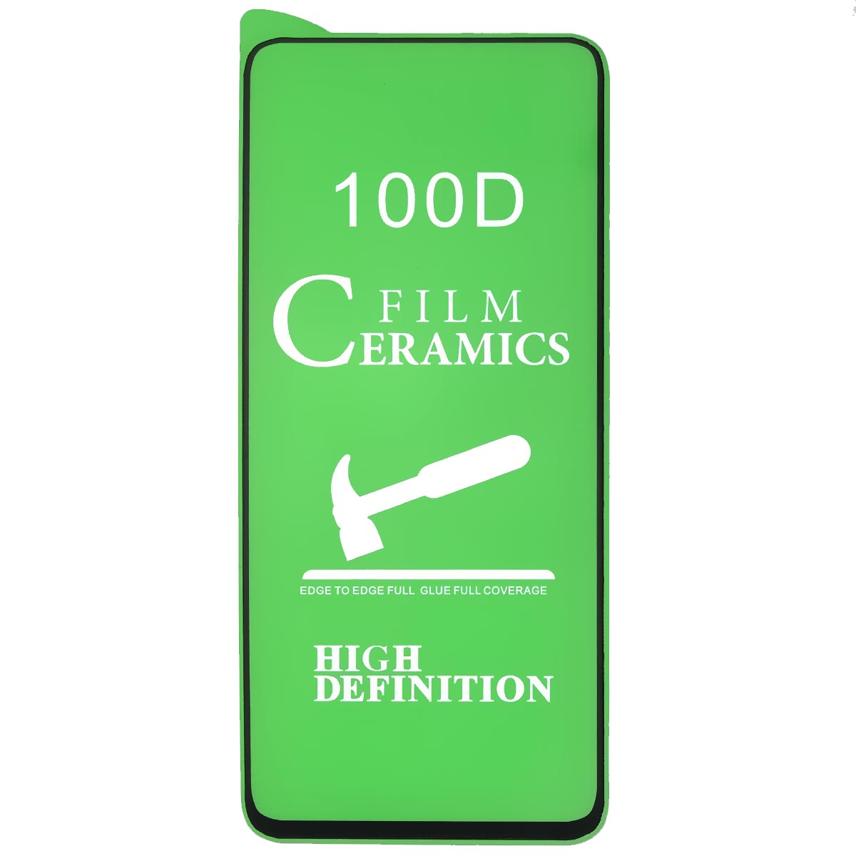 Защитное стекло 100D Ceramics для HUAWEI Honor 10X Lite, P Smart 2021, цвет окантовки черный