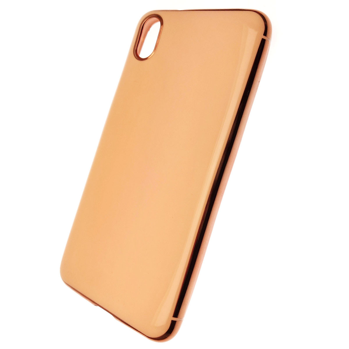Чехол накладка для XIAOMI Redmi 7A, силикон, глянец, цвет розовый.