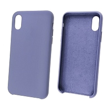 Чехол накладка Silicon Case для APPLE iPhone X, XS, силикон, бархат, цвет фиолетовый. Чехол накладка Silicon Case для APPLE iPhone X, XS, силикон, бархат, цвет фиолетовый.