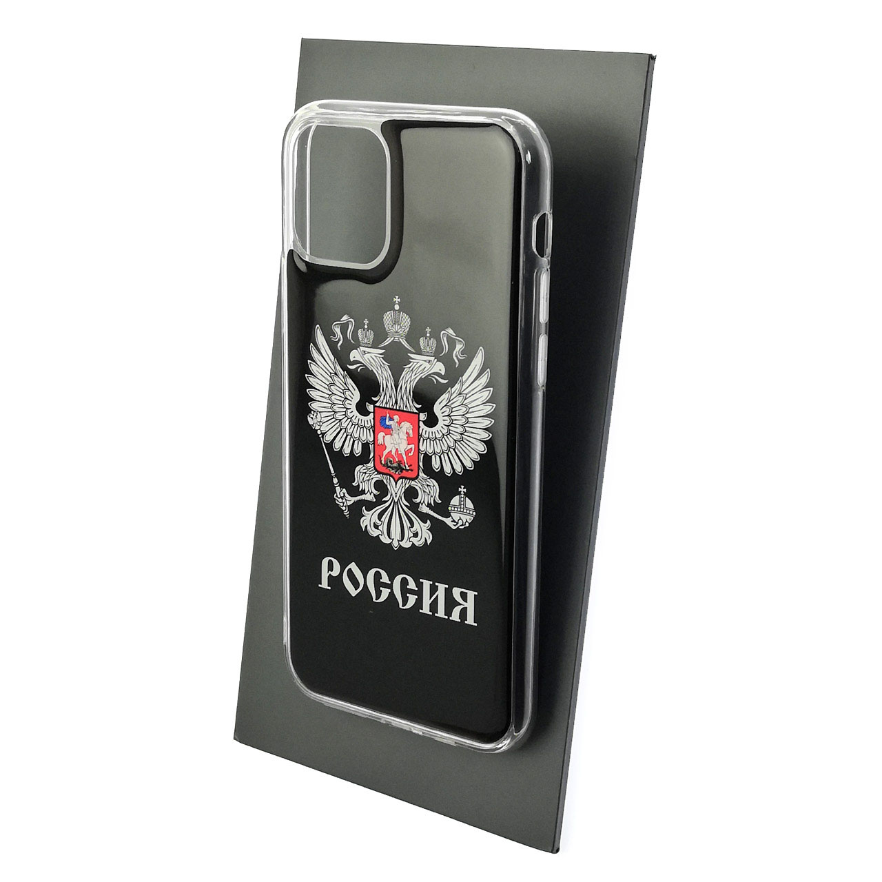 Чехол накладка для APPLE iPhone 11 Pro, силикон, глянцевый, рисунок Герб Россия Чехол накладка для APPLE iPhone 11 Pro, силикон, глянцевый, рисунок Герб Россия