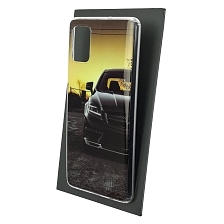 Чехол накладка Vinil для SAMSUNG Galaxy A51 (SM-A515), силикон, рисунок Мерседес AMG