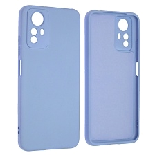 Чехол накладка NANO для XIAOMI Redmi Note 12S, силикон, бархат, цвет васильковый Чехол накладка NANO для XIAOMI Redmi Note 12S, силикон, бархат, цвет васильковый