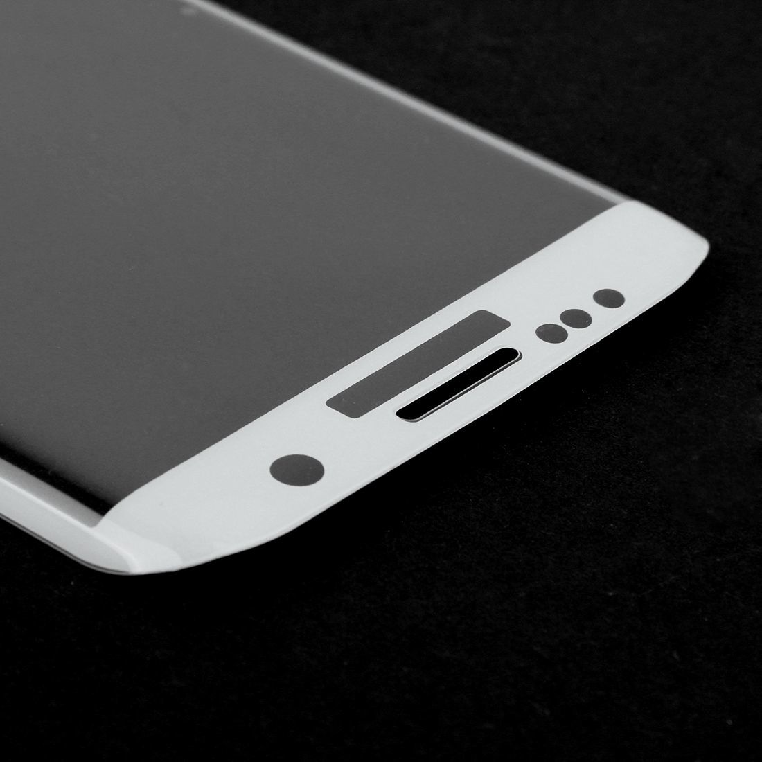 Защитное стекло зеркальное для SAMSUNG S7 EDGE белый.