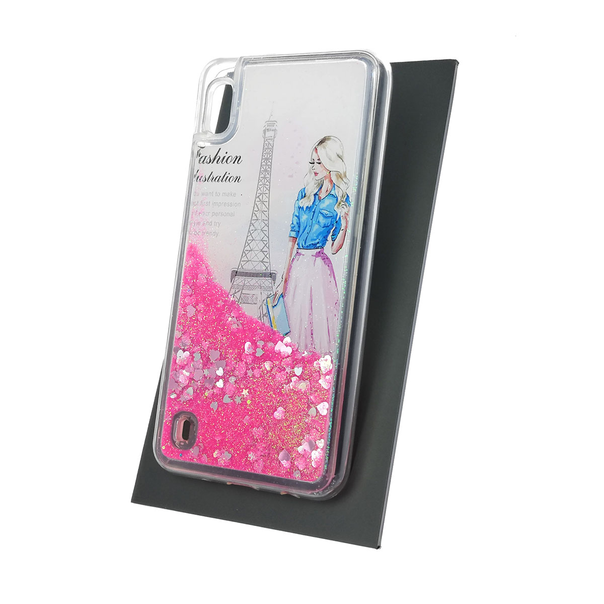 Чехол накладка TransFusion для SAMSUNG Galaxy A10 (SM-A105), M10 (SM-M105), силикон, переливашка, рисунок Париж.