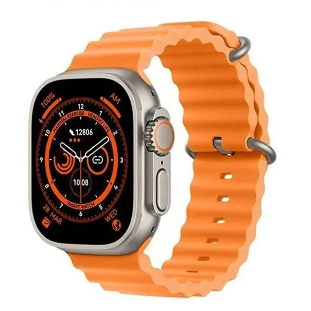 Смарт часы Smart Watch W&O X8 Plus Ultra, 49 mm, цвет золотистый