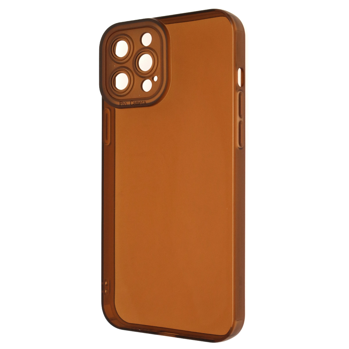 Чехол накладка CATEYES для APPLE iPhone 12 Pro Max (6.7), защита камеры, силикон, цвет прозрачно карамельный Чехол накладка CATEYES для APPLE iPhone 12 Pro Max (6.7), защита камеры, силикон, цвет прозрачно карамельный