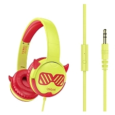 Гарнитура (наушники с микрофоном) проводная, полноразмерная, CELEBRAT A25, цвет красный (распродажа -50%)