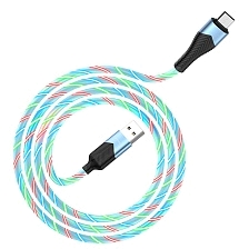 Кабель BOROFONE BU19 Streamer, Micro USB, длина 1 метра 2.4A, цвет синий Кабель BOROFONE BU19 Streamer, Micro USB, длина 1 метра 2.4A, цвет синий