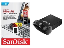 Флешка USB 3.1 64GB SanDisk Ultra Fit.
