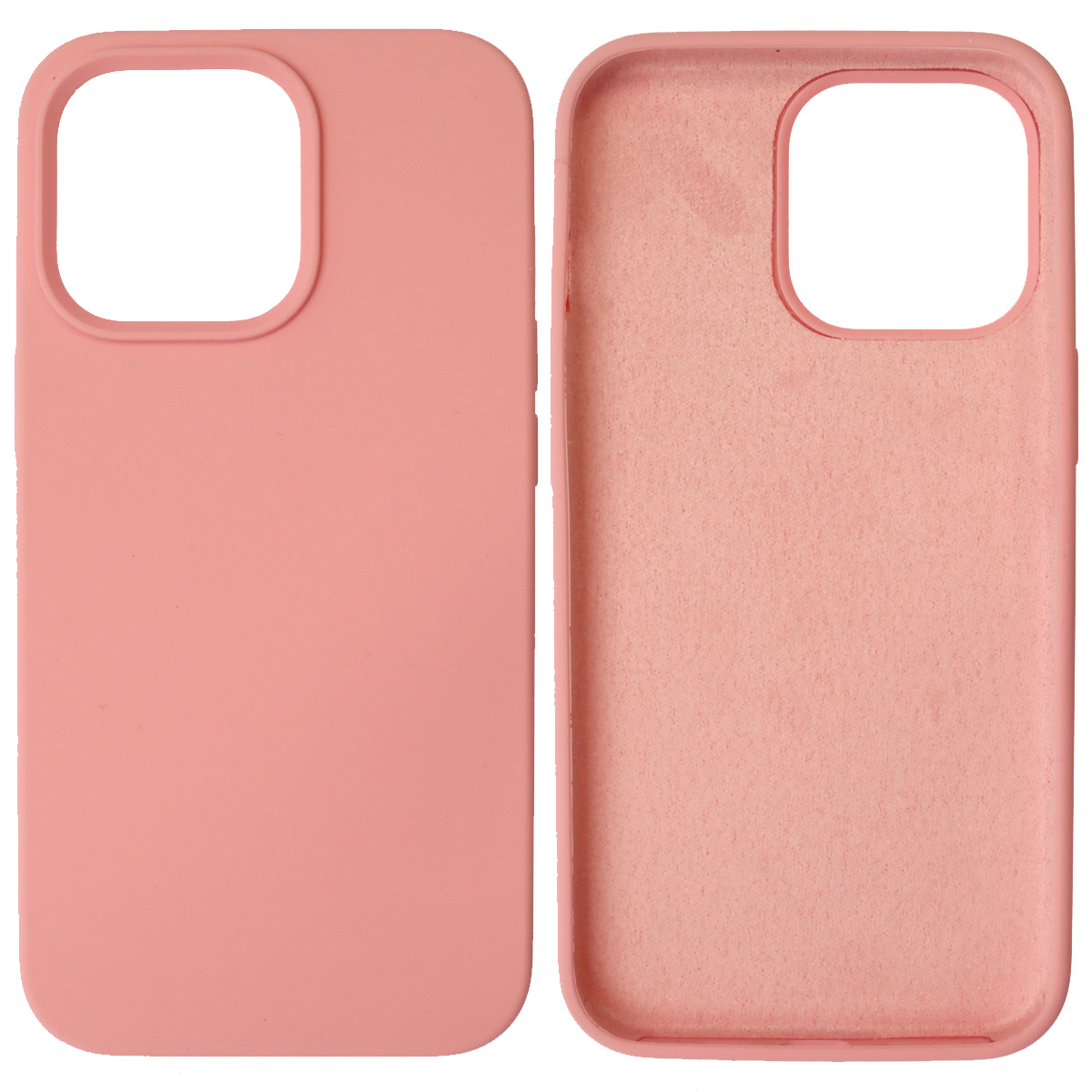 Чехол накладка Silicon Case для APPLE iPhone 13 Pro (6.1), силикон, бархат, цвет светло розовый Чехол накладка Silicon Case для APPLE iPhone 13 Pro (6.1), силикон, бархат, цвет светло розовый