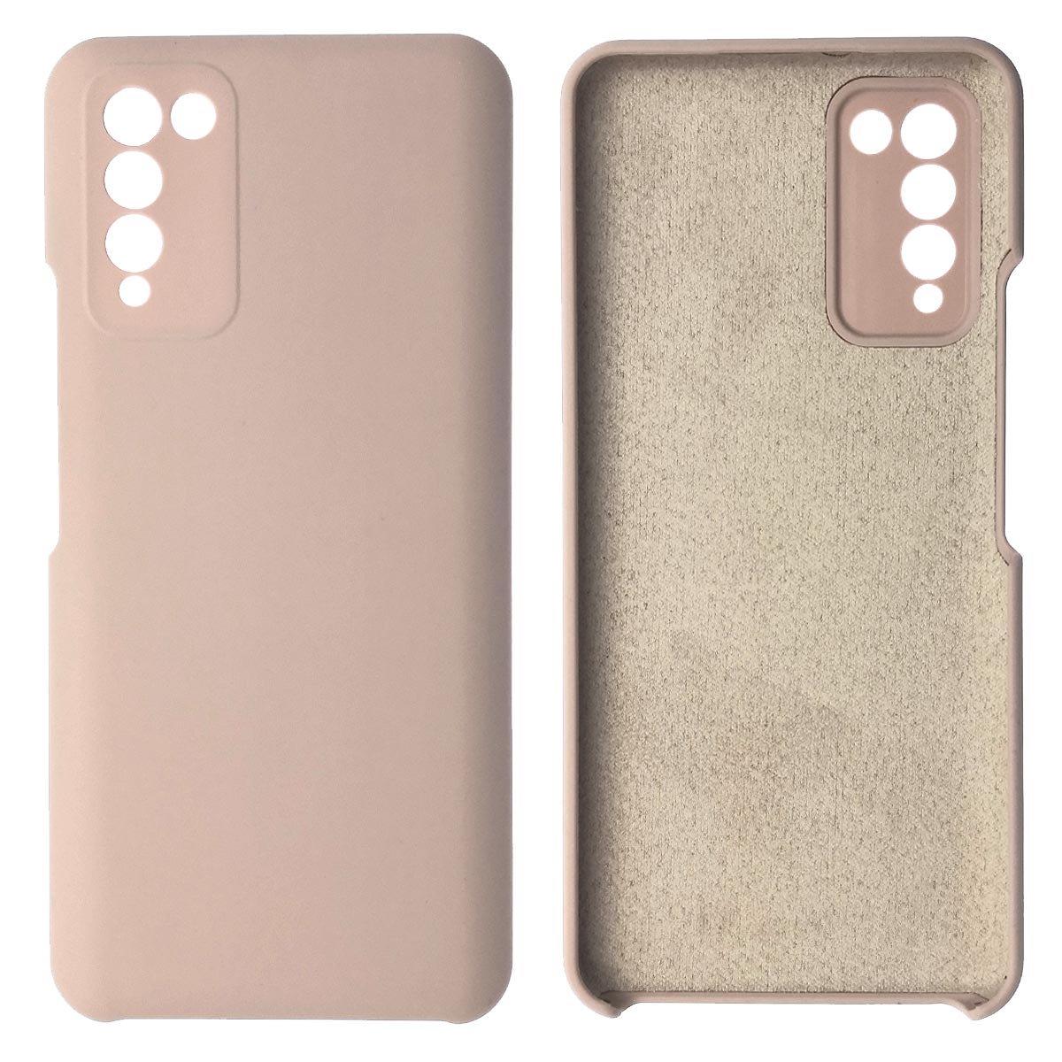 Чехол накладка Silicon Cover для HUAWEI Honor 10X Lite, силикон, бархат, цвет розовый песок Чехол накладка Silicon Cover для HUAWEI Honor 10X Lite, силикон, бархат, цвет розовый песок