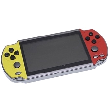 Портативная игровая приставка X7 PLUS, диагональ 5.1, цвет красно желтый