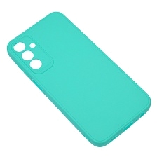 Чехол накладка для SAMSUNG Galaxy A15, защита камеры, силикон, матовый, цвет бирюзовый Чехол накладка для SAMSUNG Galaxy A15, защита камеры, силикон, матовый, цвет бирюзовый