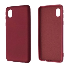 Чехол накладка NANO для SAMSUNG Galaxy A01 Core (SM-A013), силикон, бархат, цвет бордовый Чехол накладка NANO для SAMSUNG Galaxy A01 Core (SM-A013), силикон, бархат, цвет бордовый