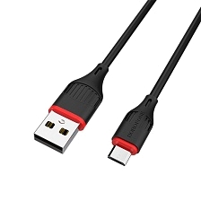 Кабель BOROFONE BX17 Enjoy Micro USB, 2A, длина 1 метр, силикон, цвет черный Кабель BOROFONE BX17 Enjoy Micro USB, 2A, длина 1 метр, силикон, цвет черный