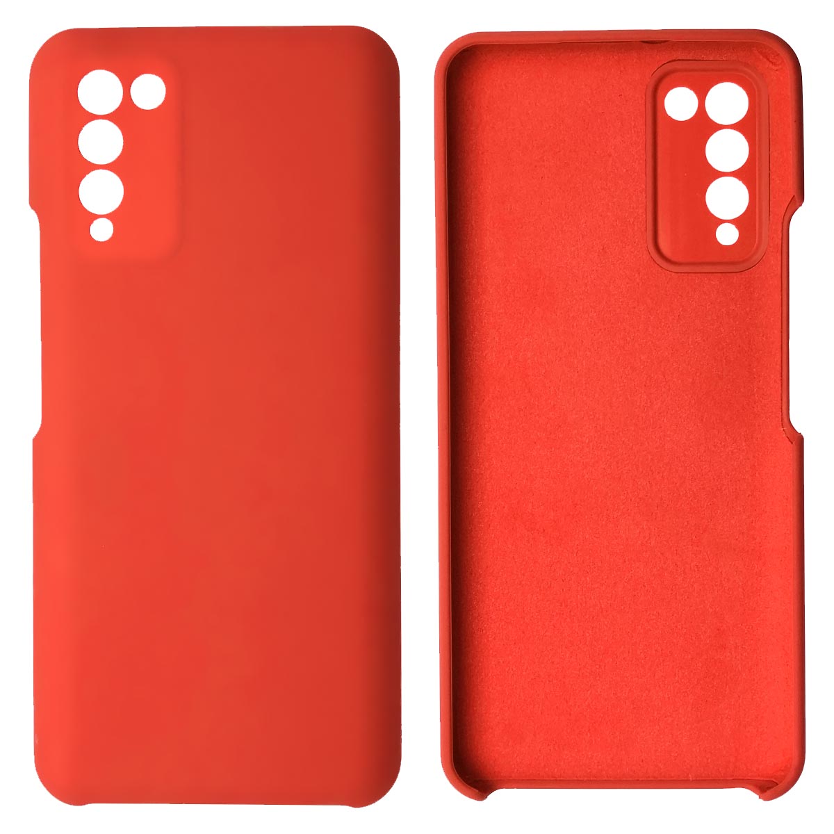 Чехол накладка Silicon Cover для HUAWEI Honor 10X Lite, силикон, бархат, цвет красный Чехол накладка Silicon Cover для HUAWEI Honor 10X Lite, силикон, бархат, цвет красный