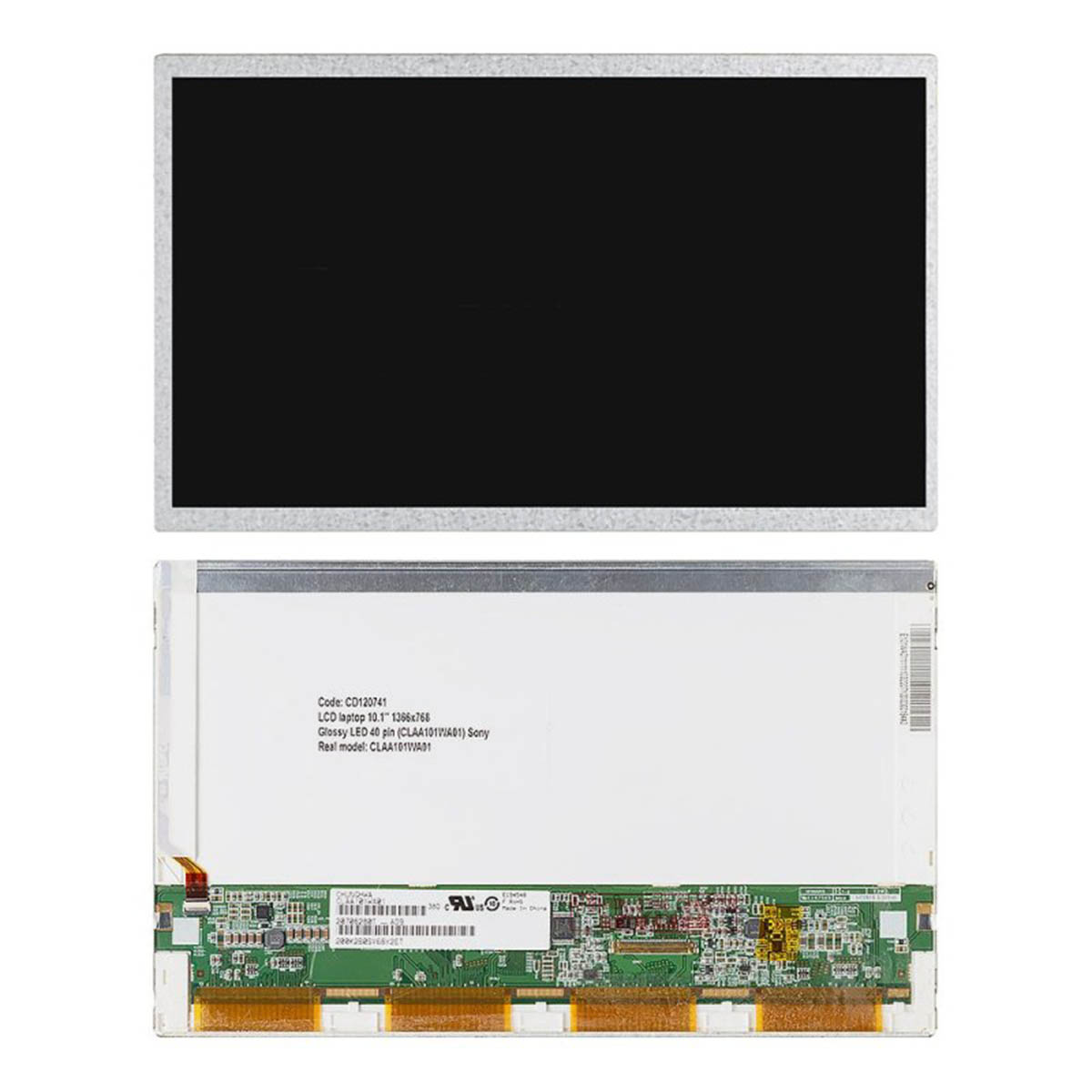 Матрица для ноутбука SONY 10.1'' 1366*768 Glossy LED 40 pin, CLAA101WA01, CLAA101NC05 Матрица для ноутбука SONY 10.1'' 1366*768 Glossy LED 40 pin, CLAA101WA01, CLAA101NC05
