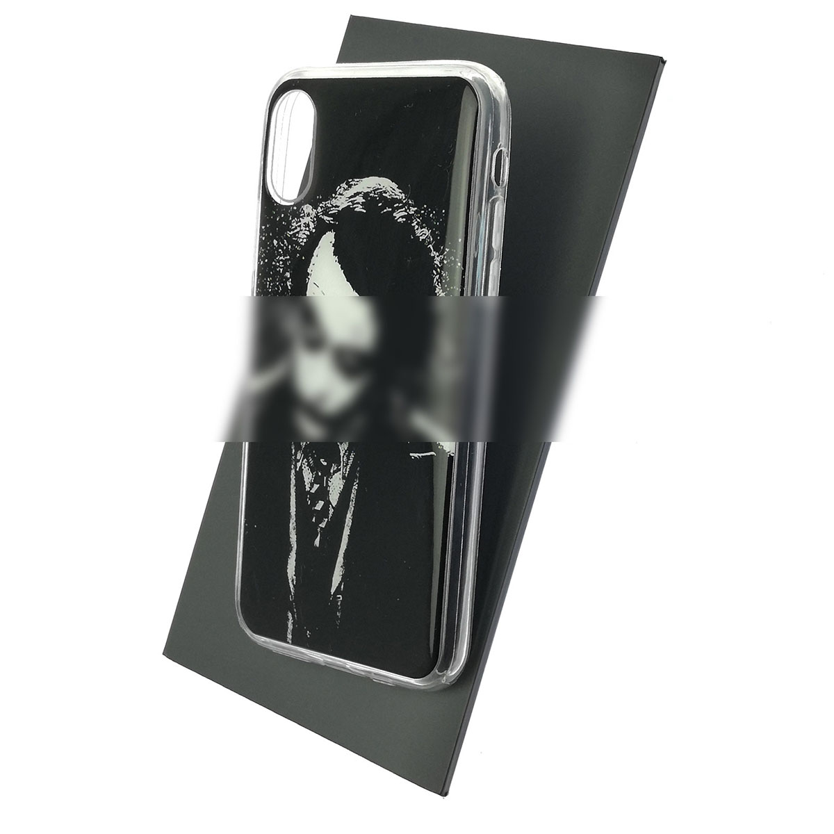 Чехол накладка для APPLE iPhone X, iPhone XS, силикон, глянцевый, рисунок Джокер ЧБ Чехол накладка для APPLE iPhone X, iPhone XS, силикон, глянцевый, рисунок Джокер ЧБ