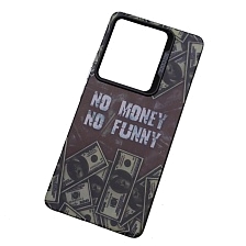 Чехол накладка для XIAOMI Redmi Note 13 Pro 4G, POCO M6 Pro 4G, пластик, силикон, рисунок NO MONEY NO FUNNY