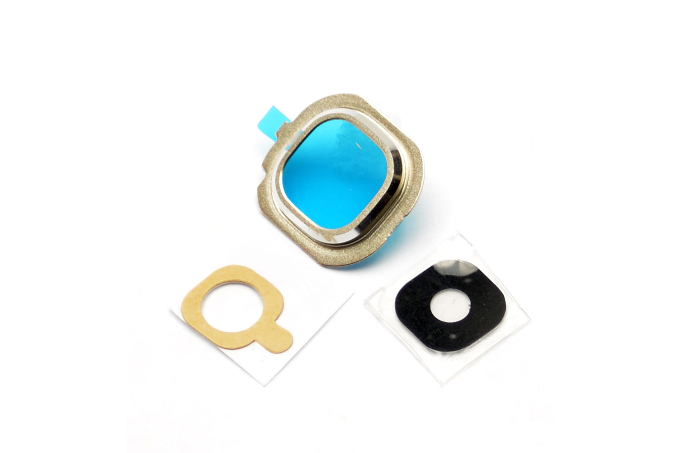 Стекло камеры Samsung J710 (J7 2016) золотой.