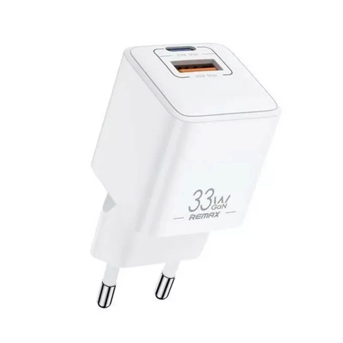 СЗУ (Сетевое зарядное устройство) REMAX RP-U26 BATT SERIES GaN, 33W, 1 USB Type C, 1 USB, цвет белый СЗУ (Сетевое зарядное устройство) REMAX RP-U26 BATT SERIES GaN, 33W, 1 USB Type C, 1 USB, цвет белый