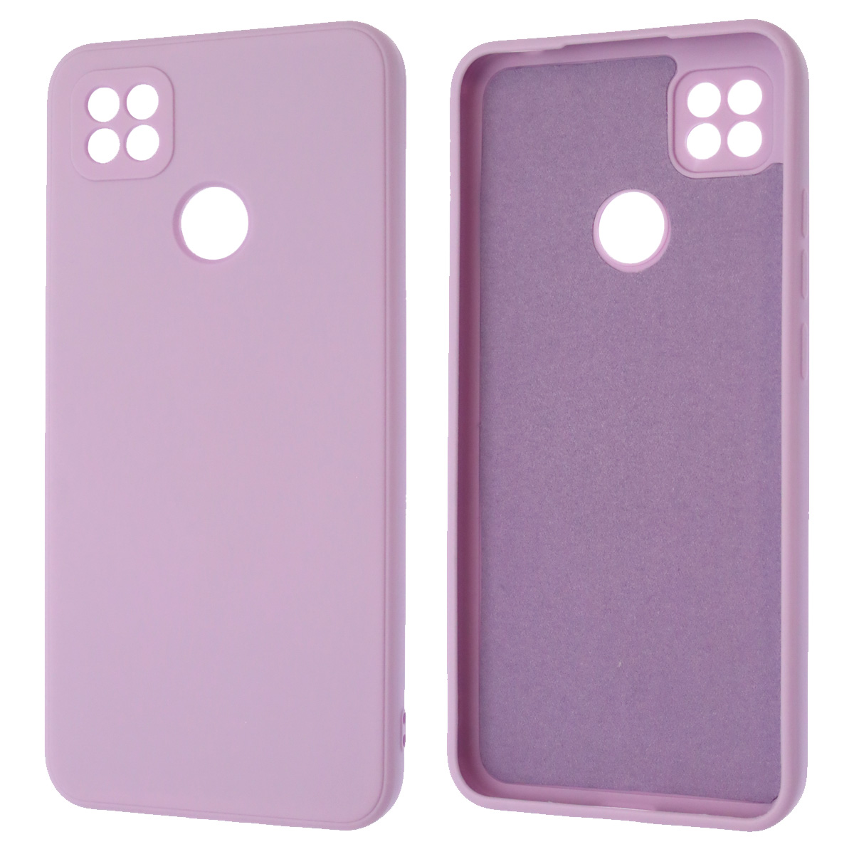 Чехол накладка для XIAOMI Redmi 9C, Redmi 10A, силикон, бархат, цвет сиреневый Чехол накладка для XIAOMI Redmi 9C, Redmi 10A, силикон, бархат, цвет сиреневый