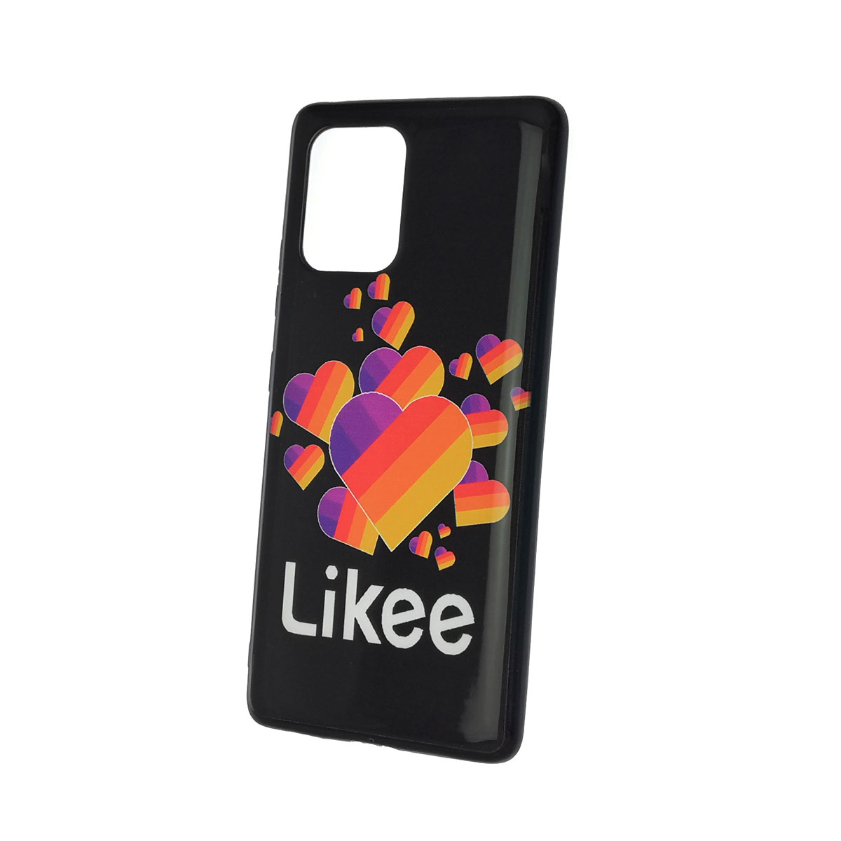 Чехол накладка для SAMSUNG Galaxy S10 Lite 2019 (SM-G770), силикон, рисунок Likee Black.
