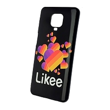 Чехол накладка для XIAOMI Redmi Note 9 Pro, Redmi Note 9S, силикон, рисунок Likee Black. Чехол накладка для XIAOMI Redmi Note 9 Pro, Redmi Note 9S, силикон, рисунок Likee Black.