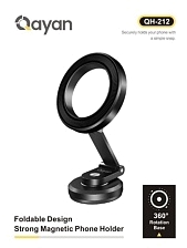 Автомобильный магнитный держатель QAYAN QH-212 с креплением под MagSafe для смартфона, на приборную панель, цвет черный