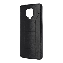 Чехол накладка R3 для XIAOMI Redmi Note 9 Pro, Redmi Note 9S, силикон, под кожу, цвет черный Чехол накладка R3 для XIAOMI Redmi Note 9 Pro, Redmi Note 9S, силикон, под кожу, цвет черный