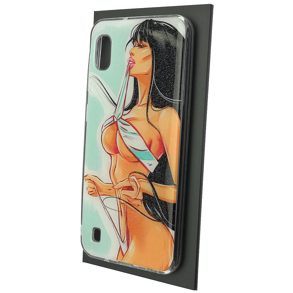 Чехол накладка для SAMSUNG Galaxy A10 (SM-A105), M10 (SM-M105), силикон, глянцевый, блестки, рисунок Удивительная девушка Чехол накладка для SAMSUNG Galaxy A10 (SM-A105), M10 (SM-M105), силикон, глянцевый, блестки, рисунок Удивительная девушка