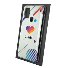 Чехол накладка Vinil для SAMSUNG Galaxy A21s (SM-A217), силикон, рисунок Likee. Чехол накладка Vinil для SAMSUNG Galaxy A21s (SM-A217), силикон, рисунок Likee.