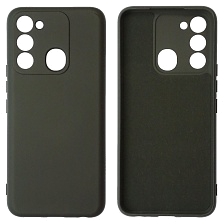 Чехол накладка NANO для TECNO Spark GO 2022, Spark 8C, Spark 9, силикон, бархат, цвет черный Чехол накладка NANO для TECNO Spark GO 2022, Spark 8C, Spark 9, силикон, бархат, цвет черный