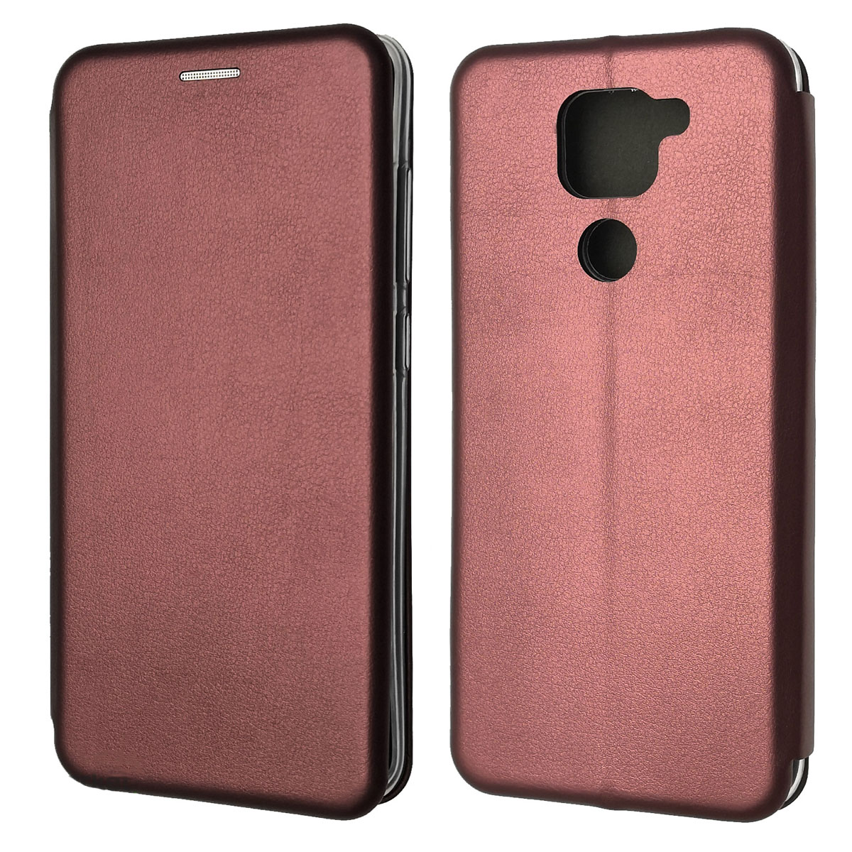 Чехол книжка STYLISH для XIAOMI Redmi Note 9, Redmi 10X 4G, экокожа, визитница, цвет бордовый Чехол книжка STYLISH для XIAOMI Redmi Note 9, Redmi 10X 4G, экокожа, визитница, цвет бордовый