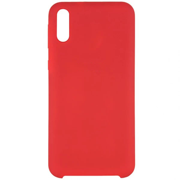 Чехол накладка Silicon Cover для SAMSUNG Galaxy M10, силикон, бархат, цвет красный Чехол накладка Silicon Cover для SAMSUNG Galaxy M10, силикон, бархат, цвет красный