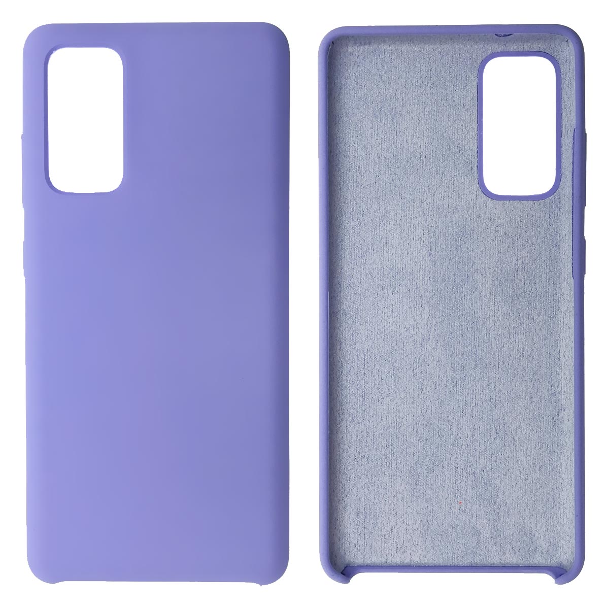 Чехол накладка Silicon Cover для SAMSUNG Galaxy S20FE, силикон, бархат, цвет сиреневый Чехол накладка Silicon Cover для SAMSUNG Galaxy S20FE, силикон, бархат, цвет сиреневый