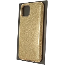Чехол накладка SHINE для SAMSUNG Galaxy A03, силикон, блестки, цвет золотистый Чехол накладка SHINE для SAMSUNG Galaxy A03, силикон, блестки, цвет золотистый