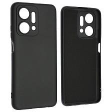 Чехол накладка NANO для Honor X7a, Honor X7a Plus, защита камеры, силикон, бархат, цвет черный Чехол накладка NANO для Honor X7a, Honor X7a Plus, защита камеры, силикон, бархат, цвет черный