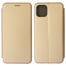 Чехол книжка STYLISH для SAMSUNG Galaxy A03 (SM-A035F), экокожа, визитница, цвет золотистый Чехол книжка STYLISH для SAMSUNG Galaxy A03 (SM-A035F), экокожа, визитница, цвет золотистый