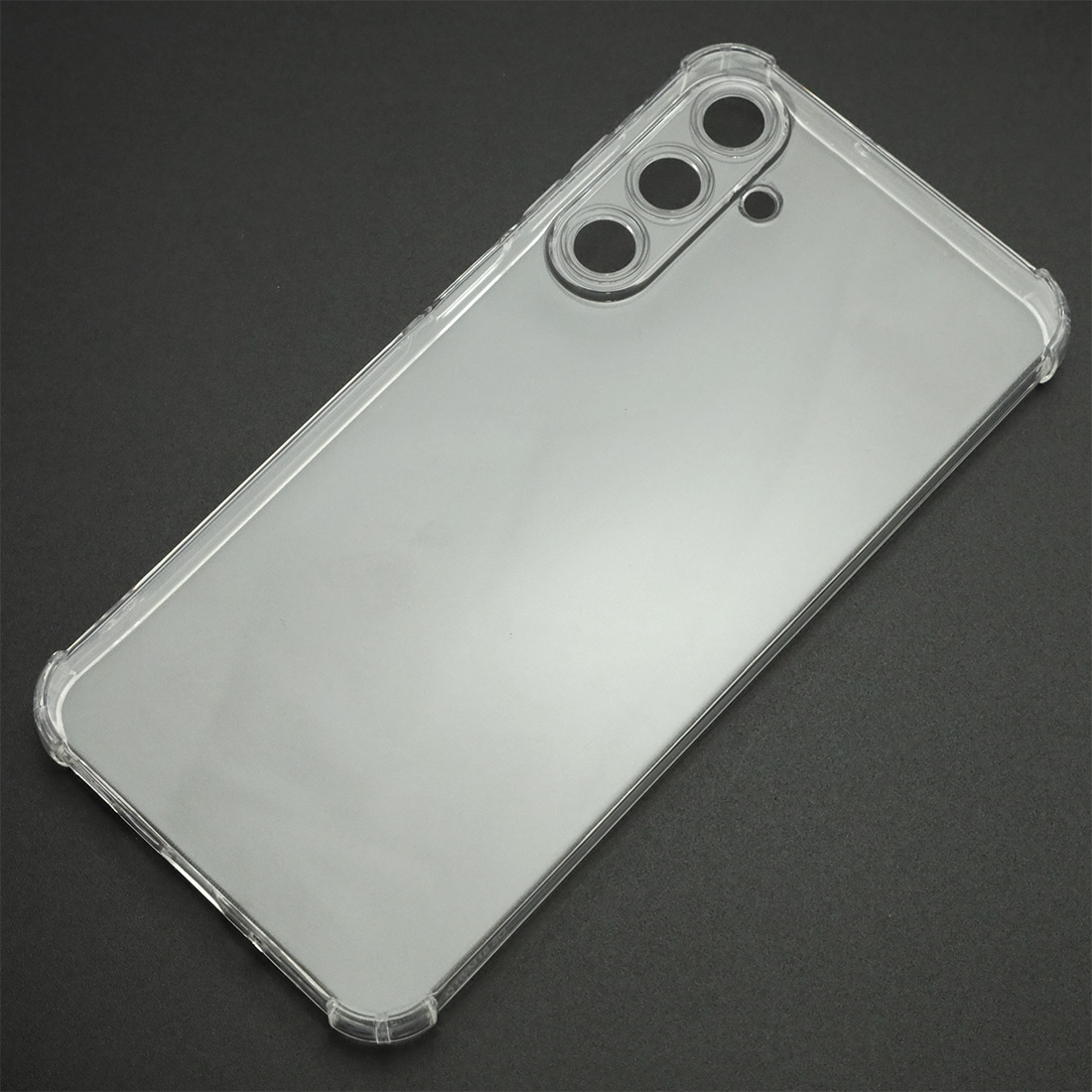 Чехол накладка для SAMSUNG Galaxy A16, защита камеры, усиленные края, силикон, прозрачный