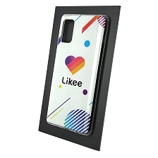 Чехол накладка Vinil для SAMSUNG Galaxy A41 (SM-A415), силикон, рисунок Likee. Чехол накладка Vinil для SAMSUNG Galaxy A41 (SM-A415), силикон, рисунок Likee.