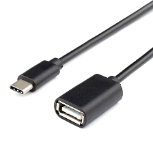 OTG переходник, адаптер, конвертер KIN KY-105 Type-C, длина кабеля 10 см, цвет черный OTG переходник, адаптер, конвертер KIN KY-105 Type-C, длина кабеля 10 см, цвет черный