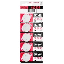 Батарейка MAXELL CR2430 Lithium 3V, BL5