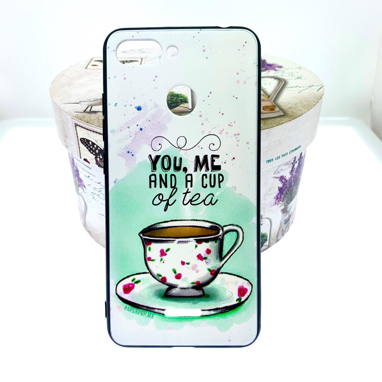 Чехол накладка для XIAOMI REDMI 6, силикон, рисунок Чашка на блюдце, цвет белый.